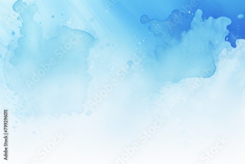 Sky blue splash banner watercolor background for textures backgrounds and web banners texture blank empty pattern with copy space for product 