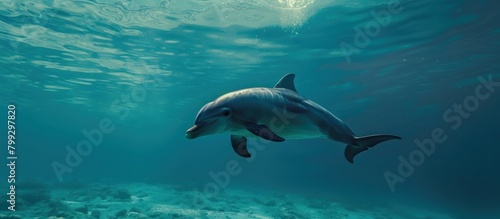 Wallpaper Mural Dolphins swimming under clear sea water Torontodigital.ca