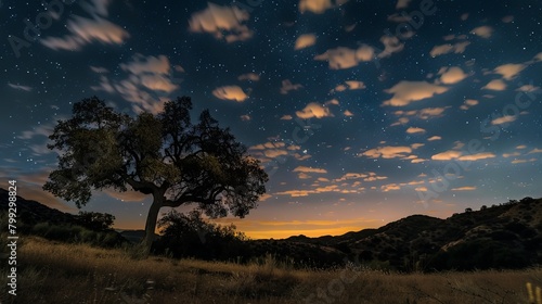 California Nightscapes  Cloudy Skies in 8K Night Portraits from Low Angle