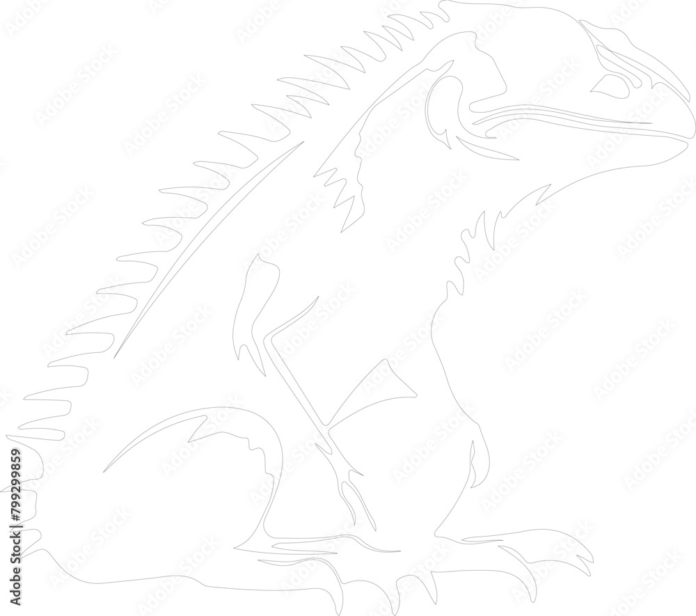 Obraz premium Doedicurus outline