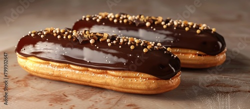 Delectable Ube Eclairs A Purple Yam Delicacy in D Rendering