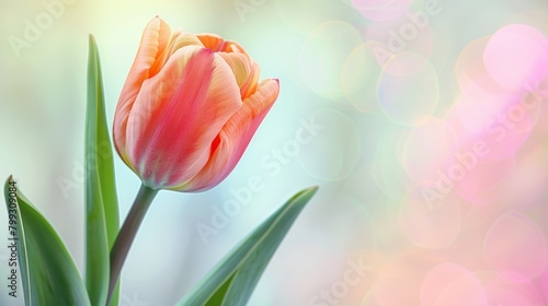 Blooming Tulip Flower in Spring Generative AI #799309084