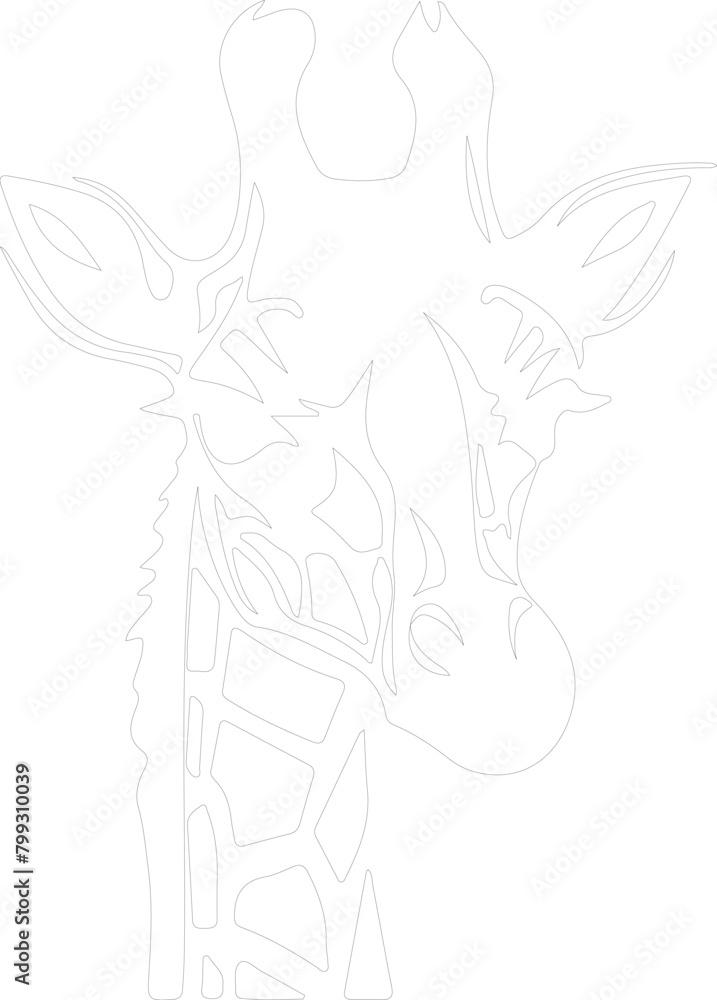 giraffe outline