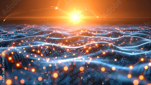 Advancements in High-Speed Internet Technology for Connecting Digital Data in a Futuristic Cyberspace Network. Concept Internet Connection Speeds, Cutting-Edge Technology, Future Cyberspace