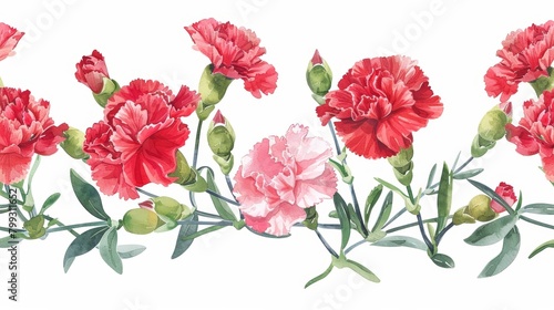 Vibrant Spring Floral Bouquet on White Background Generative AI