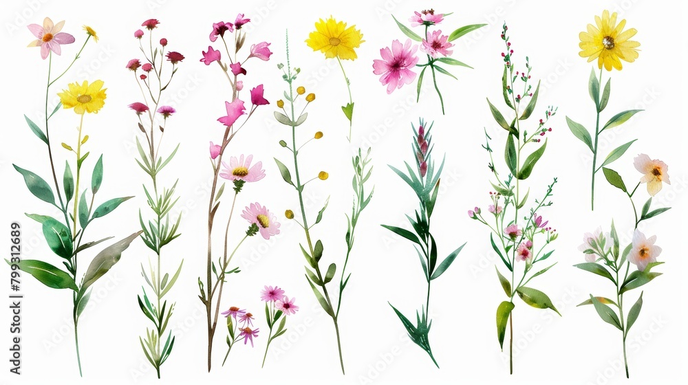 Botanic Garden Floral Arrangement with Pink and Yellow Flowers Generative AI Botanic Garden Floral Arrangement with Pink and Yellow Flowers Generative AI