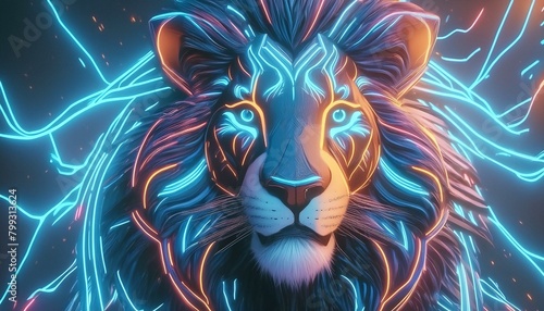 lion  illustration  art  graphic  design  cool  designer  Generative AI