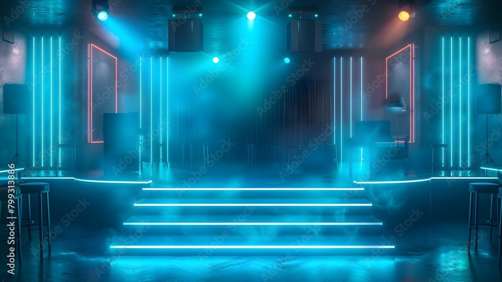 Reviving the Retro Vibe: Modern Disco System Design for Nightclub Entertainment. Concept Nightclub Lighting, Sound Systems, Retro Decor, Dance Floor Accessories, Interactive Visuals