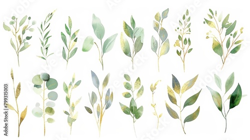 Elegant Floral Illustrations for Wedding Stationery Generative AI