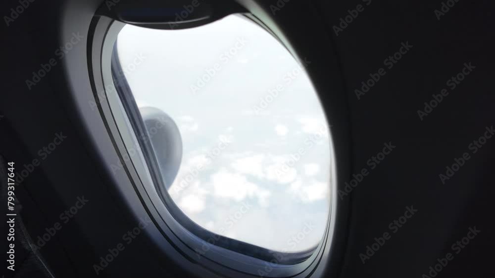 Sky and earth from passenger plane Sky and earth from passenger plane
