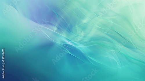 Vibrant Blue and Green Gradient Background for Design Generative AI