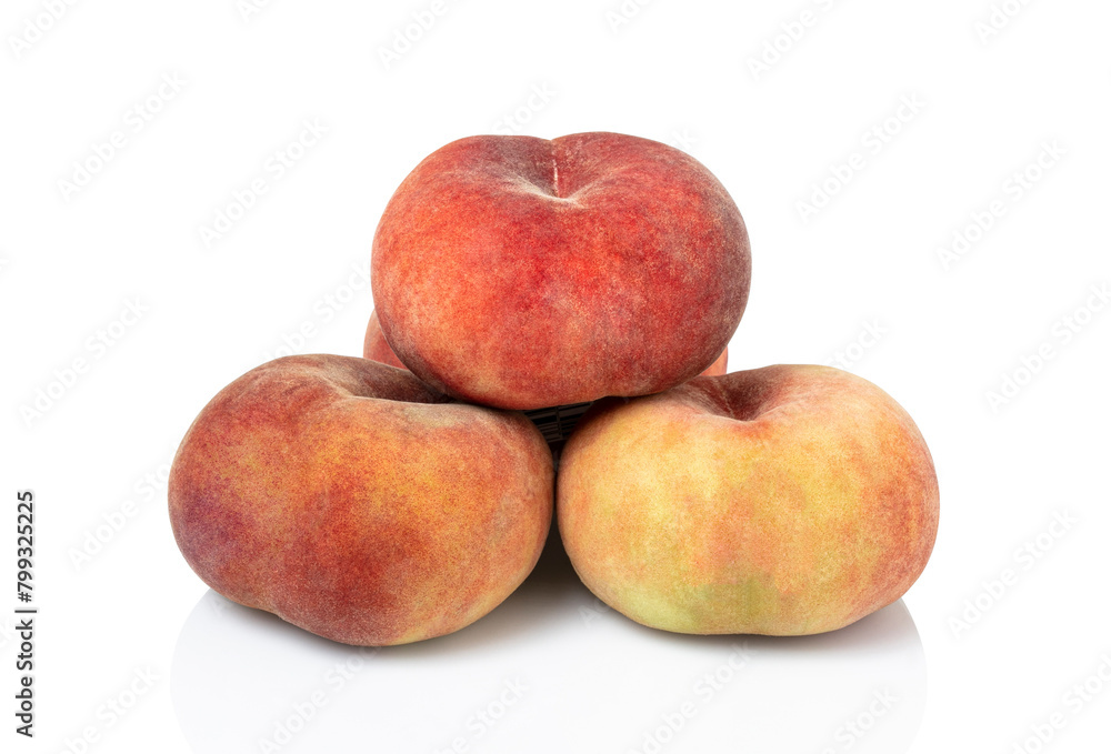 Set of fresh four whole plum fruit isolated on white background. clipping path included. Set of fresh four whole plum fruit isolated on white background. clipping path included.