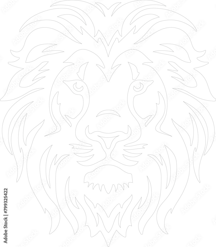 lion outline lion outline