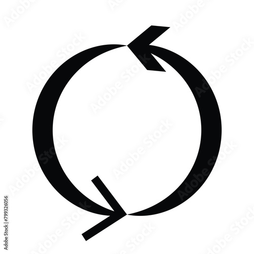 circle arrow. two arrow spin icon, recycle round, circle refresh or restart, letter p refresh logo, letter p arrow logo, letter o arrow logo with vector. eps 10.