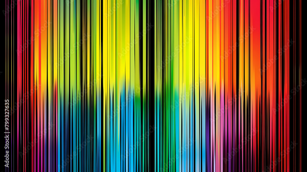 Rainbow Colored Background With Vertical Lines Rainbow Colored Background With Vertical Lines