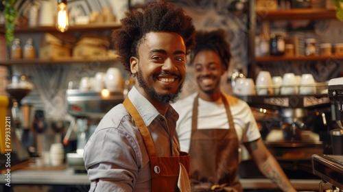 A Barista Team at Work