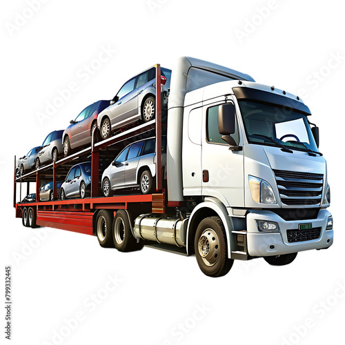 3d render of a cargo delivery vehicle