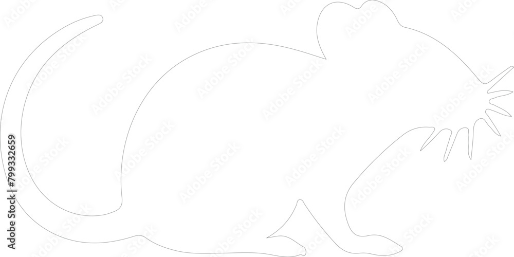 mouse outline mouse outline