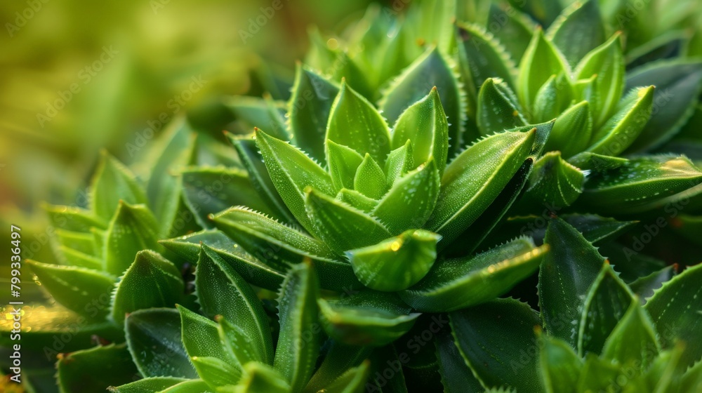 Fototapeta premium Close-up of lush green foliage
