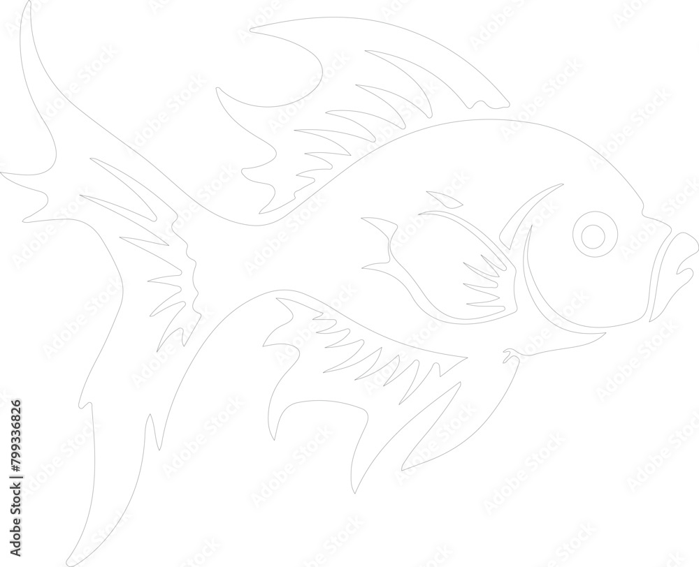 Orthacanthus outline Orthacanthus outline