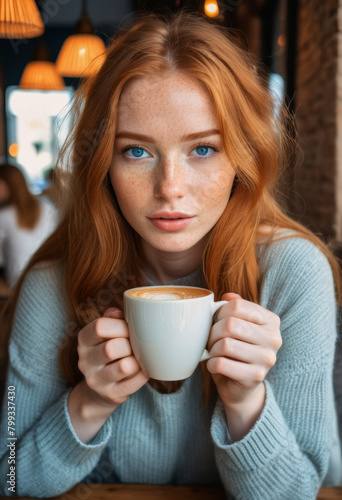 A portrait photo of a beautiful white woman