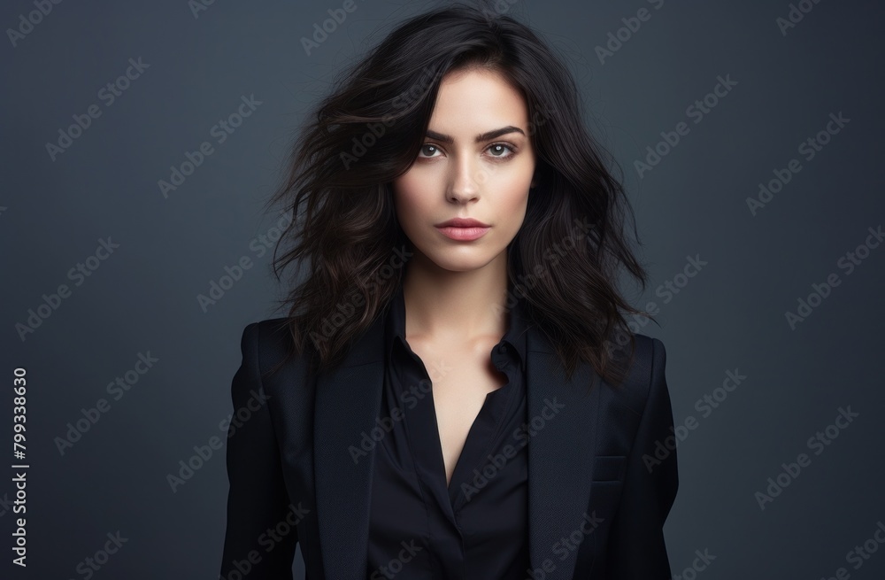 Confident professional woman in a black blazer Confident professional woman in a black blazer
