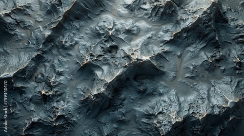A greyscale heightmap of a rocky moon terrain photo