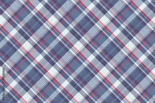 Artistic seamless fabric textile, grid background texture plaid. Scratch tartan pattern vector check in pastel and blue colors.