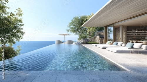 Tranquil D Rendered Holiday Retreat A Peaceful Escape to a Lakeside Villa photo
