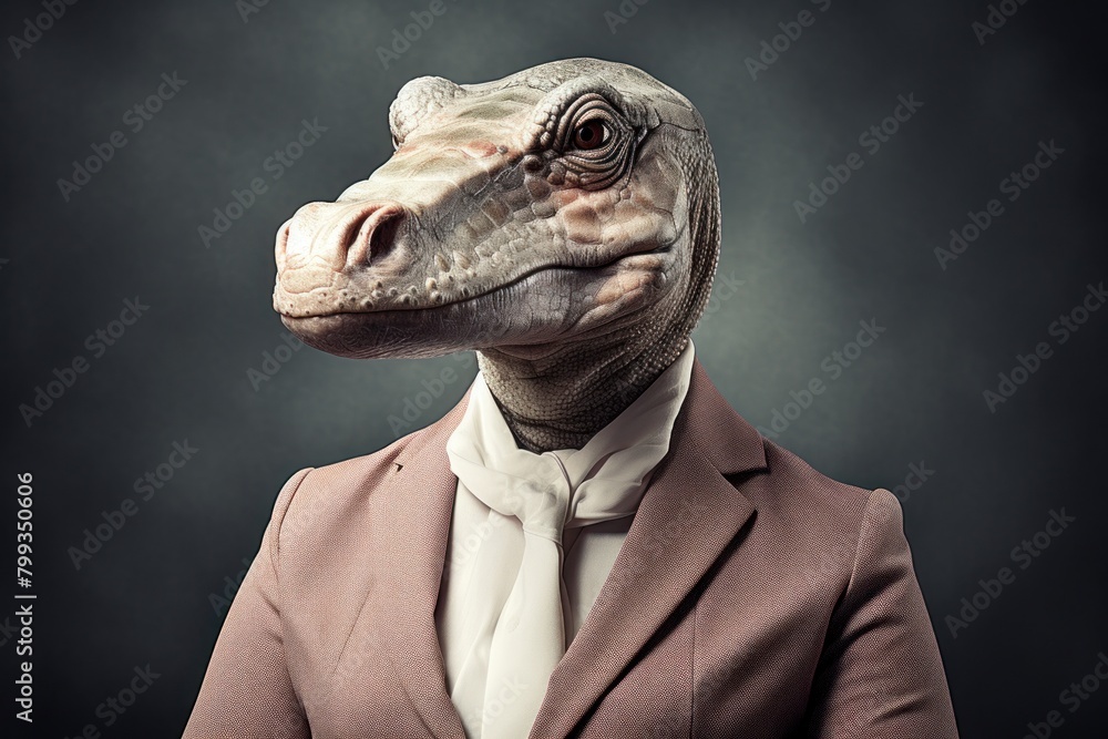 Business Dinosaur in Suit Business Dinosaur in Suit