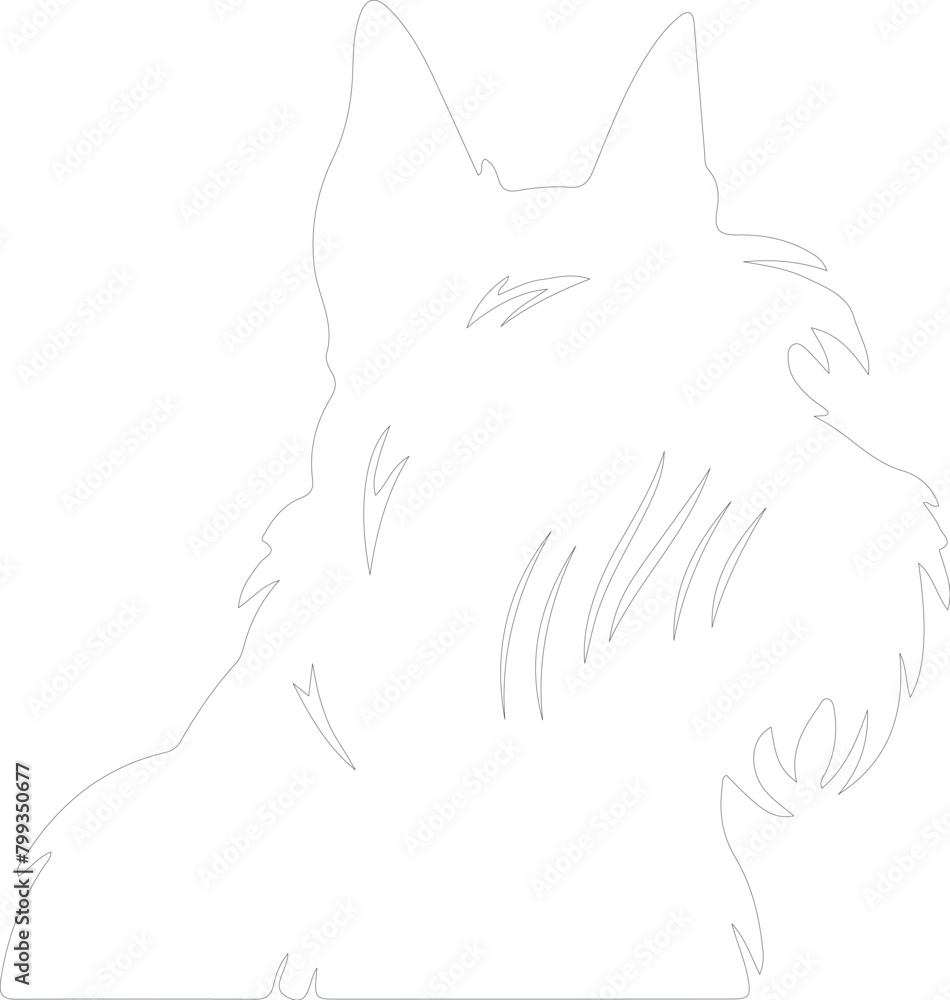 Scottish terrier outline Scottish terrier outline