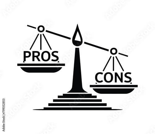 Pros and Cons Vector Icon