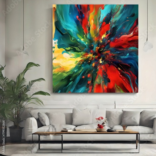 Sparkles of fantasy: abstract embodiment of colors and shapes