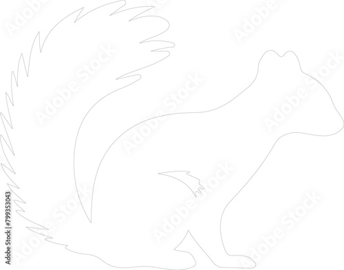 skunk outline