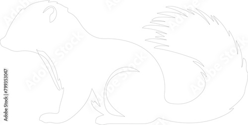 skunk outline