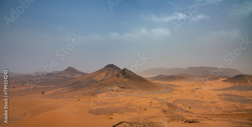 Ouzina desert landskape in Morocco  photo