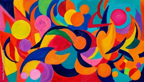 Fauvist Flair: Background Infused with Bold, Intense Colors and Simplified Forms
 photo