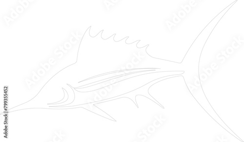 swordfish outline