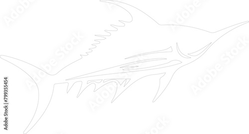 swordfish outline