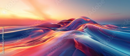 Vibrant D Rendering of Anticipation A Dynamic Explosion of Color photo
