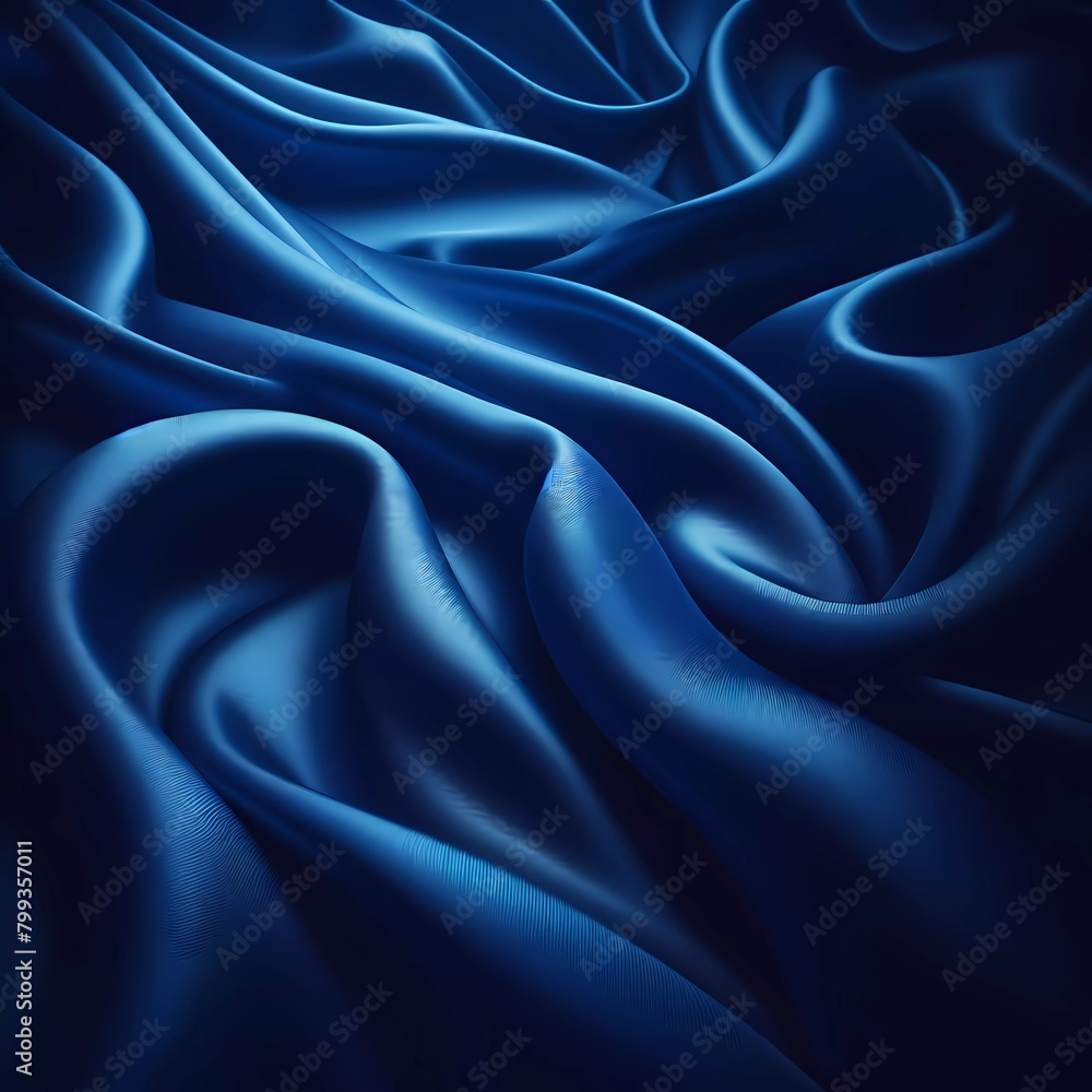 Obraz premium Hintergrund, Wallpaper: blaue Seide