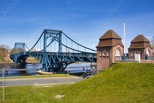 Wilhelmshafen- Brücke im Hafen photo