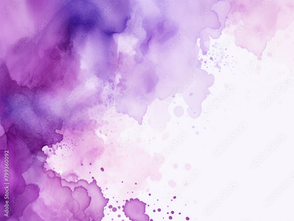 Violet splash banner watercolor background for textures backgrounds and web banners texture blank empty pattern with copy space for product 
