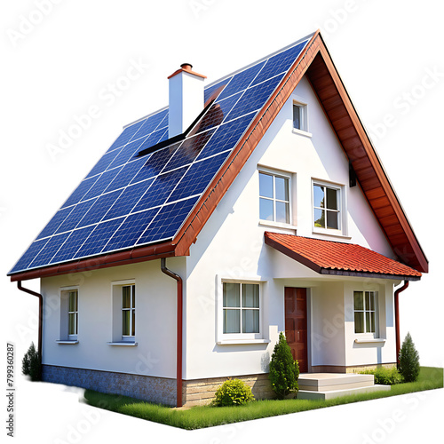 3d rendering of isometric house model