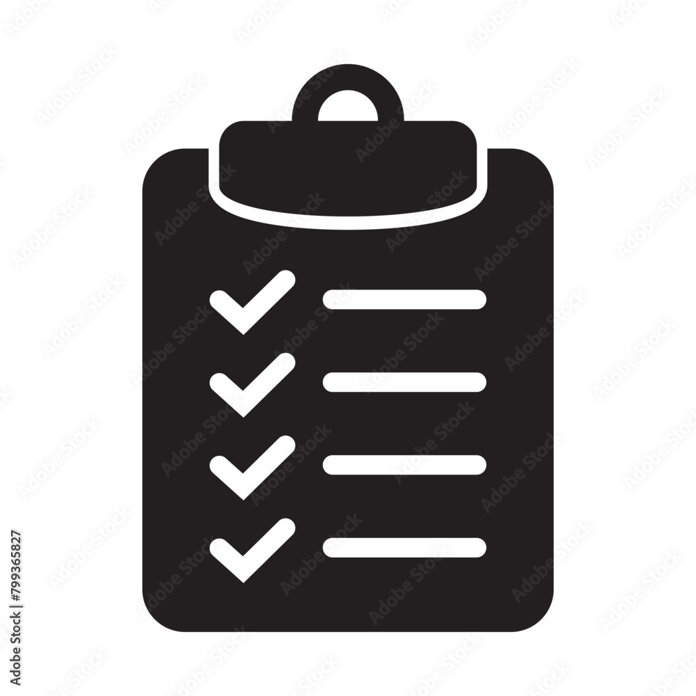Clipboard solid icon flat style isolated on background. Checklist sign symbol for web site and app design. Clipboard solid icon flat style isolated on background. Checklist sign symbol for web site and app design.