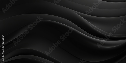 Black pastel tint gradient background with wavy lines blank empty pattern with copy space for product design or text copyspace mock-up template 
