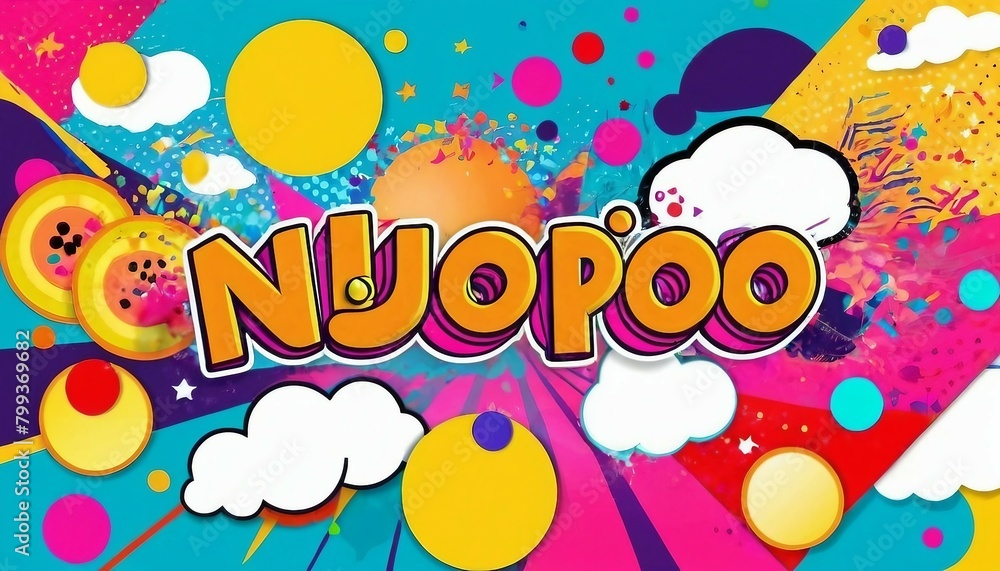 Neo-Pop Culture: Background with Playful Imagery and Contemporary References Neo-Pop Culture: Background with Playful Imagery and Contemporary References