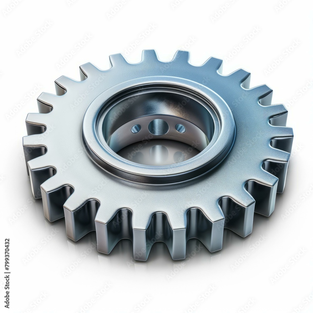 A gear isolated on white background A gear isolated on white background