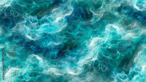 Abstract blue and green waves background