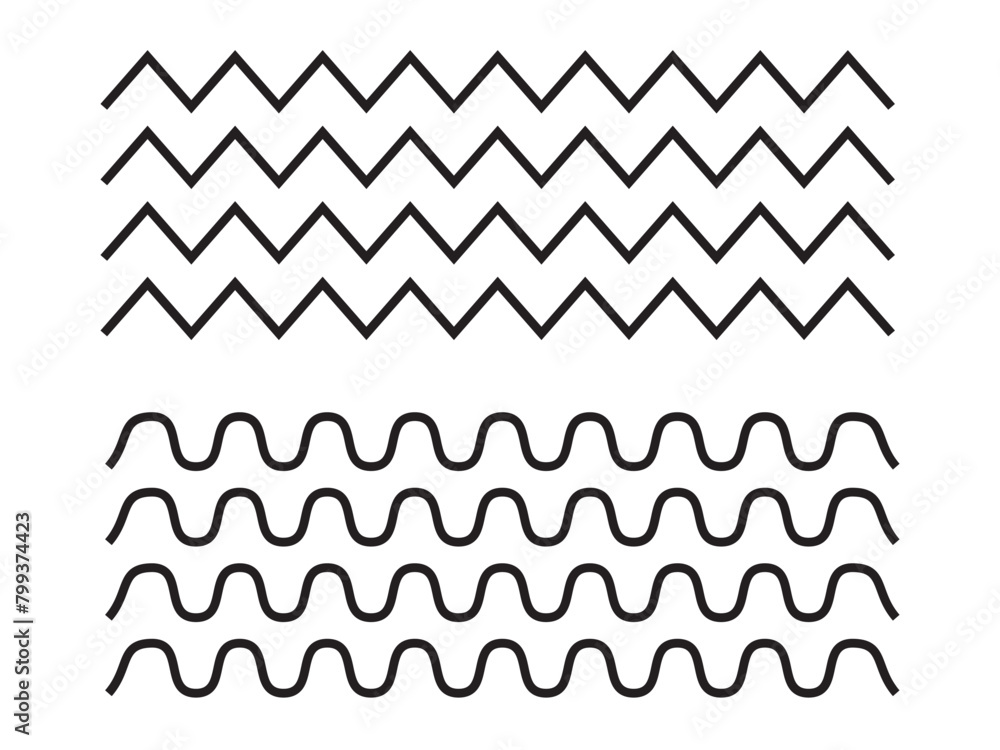 Sea wave icon set. Water logo, line ocean symbol in vector flat Sea wave icon set. Water logo, line ocean symbol in vector flat